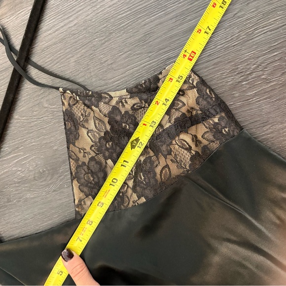 EXPRESS vintage silk bias cut slip dress with lace trim XS/S - Picture 10 of 12